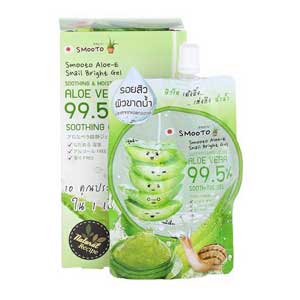 Smooto Aloe E snail bright gel 99.5% เจลว่านหางจระเข้