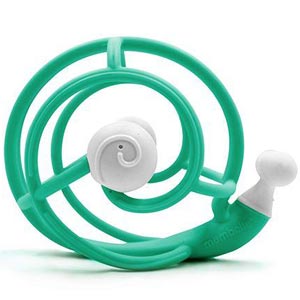 Mombella Snail Teether Rattle Blue ยางกัดมัมเบล่า สเนล ด้วยยางซิลิโคน Food Grade