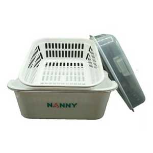 NANNY ที่คว่ำขวดนม แบบมีฝาปิด
