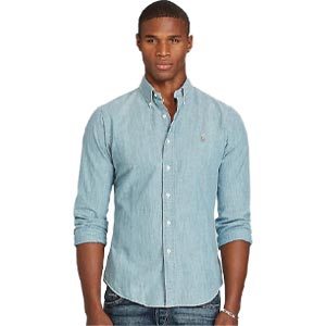 เสื้อเชิ้ต Polo Ralph Lauren Slim Fit Chambray Shirt CHAMBRAY