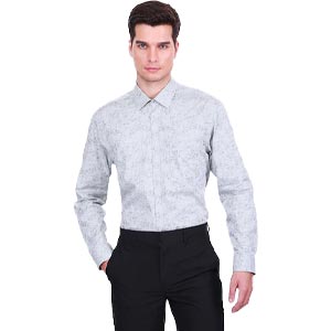 S'FARE เสื้อเชิ้ต Camouflage Jacquard (Slim Fit)